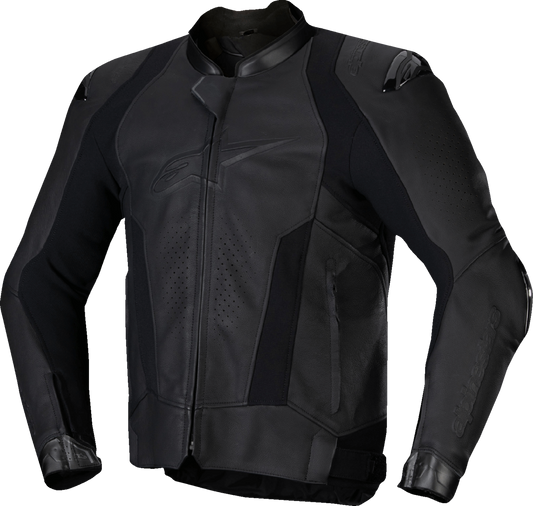 Alpinestars Missile v3 Leather Motorcycle Jacket – Black, US 48 / EU 58
