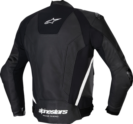 Alpinestars Missile v3 Leather Jacket - Black/White US 44 / EU 54 | High-Performance MotoGP-Inspired Racing Gear