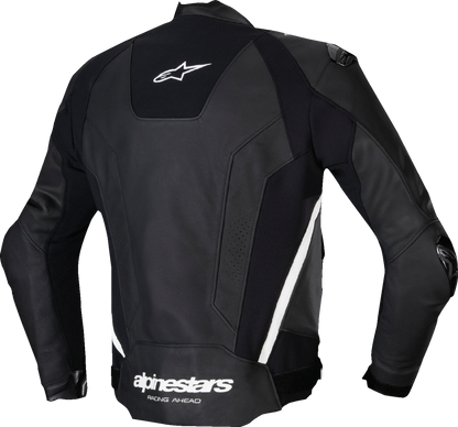 Alpinestars Missile v3 Leather Jacket – Black/White US 38 / EU 48, Model 3100125-12-48
