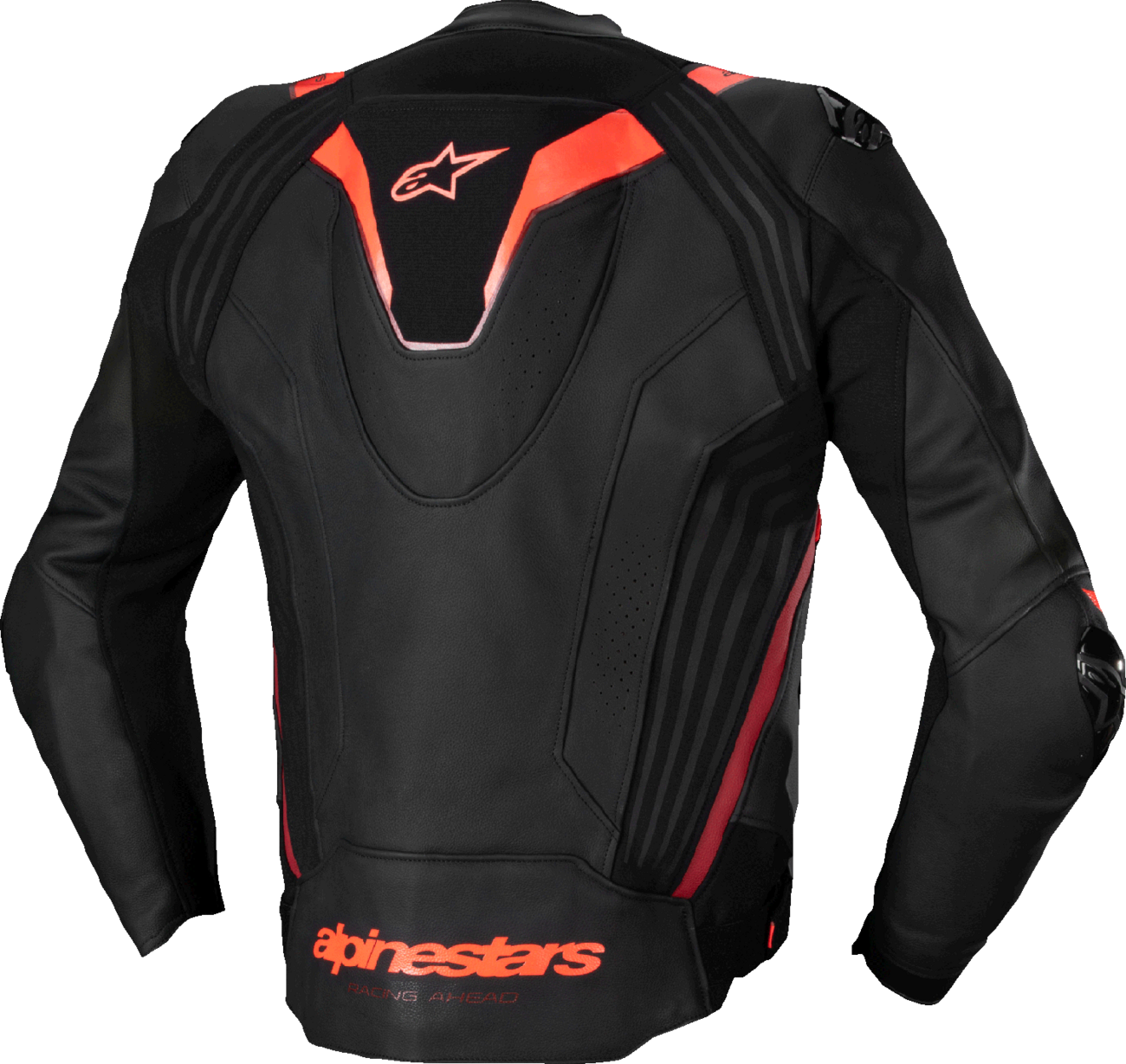 Alpinestars Missile v3 Ignition Leather Jacket - Black/Red Fluo / Dark Red for Racing & Street - US 48 / EU 58