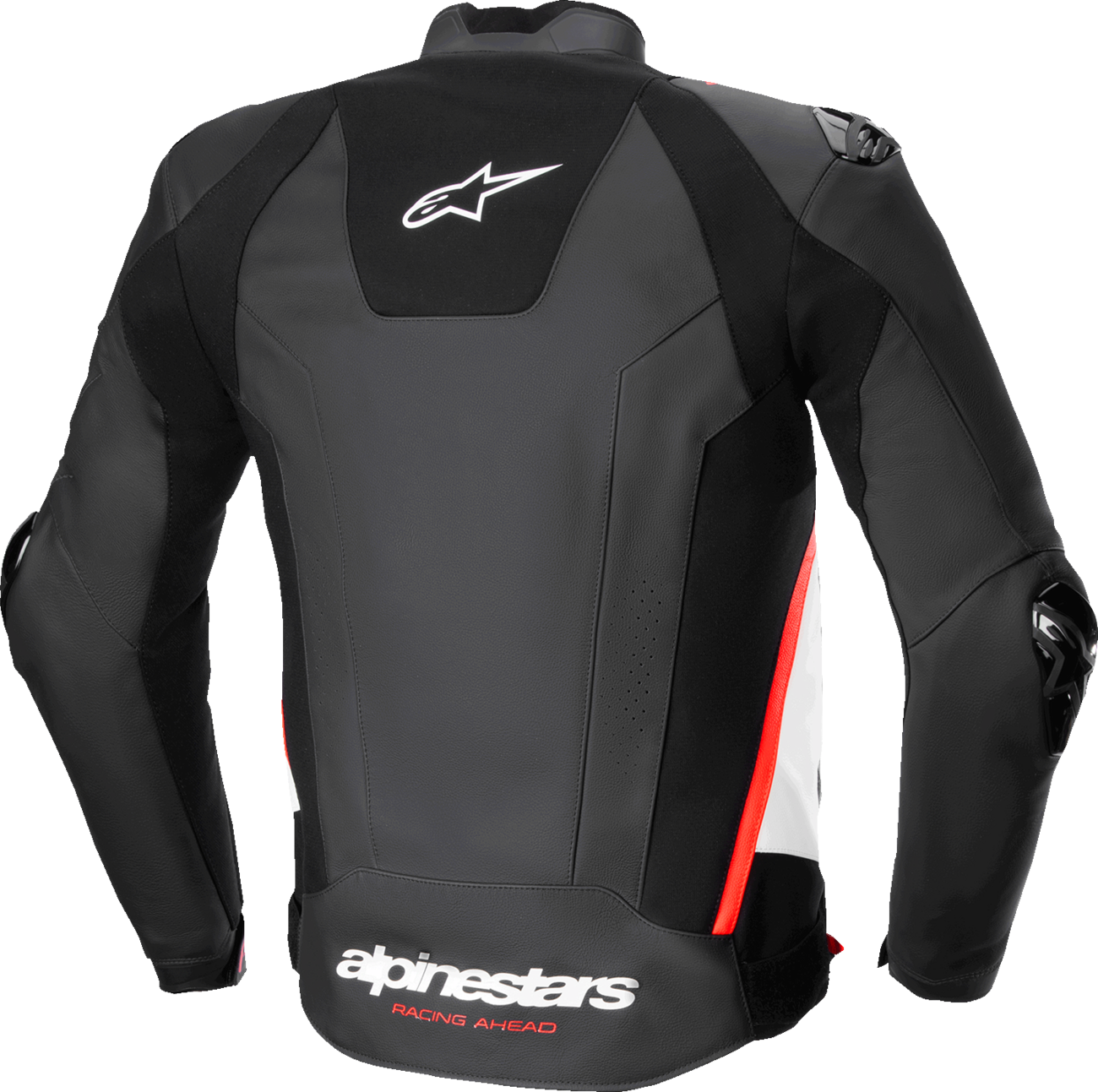 Alpinestars Missile v3 Leather Jacket – Black/White/Red Fluo, US 40 / EU 50, Part No. 3100125-1231-50