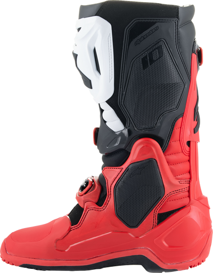 ALPINESTARS Tech 10 Enduro Boots - Bright Red/Black/White - US 8 / EU 42 2010025-3016-8