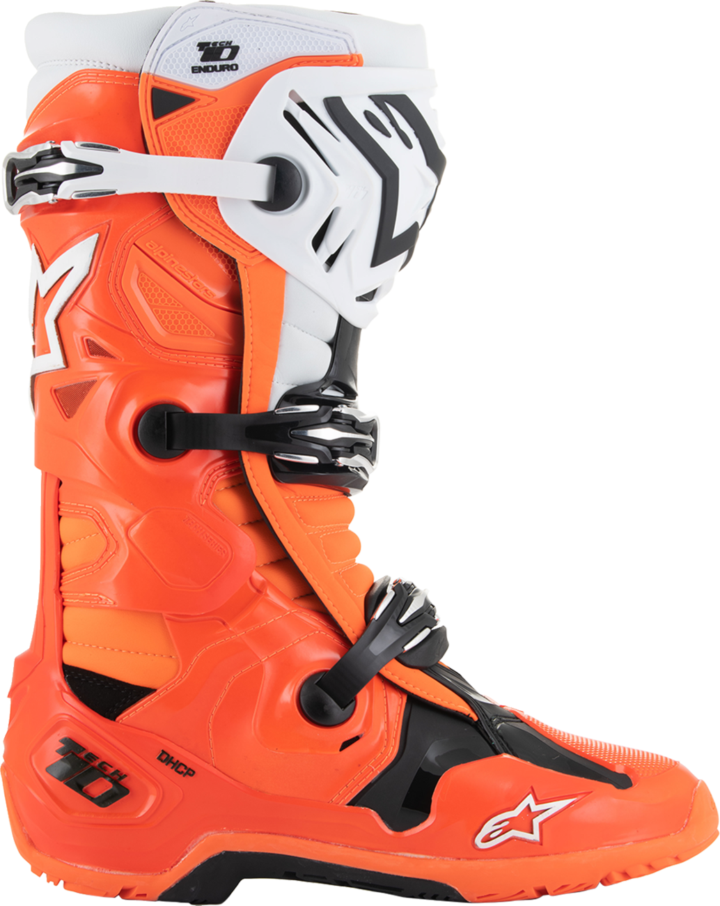 ALPINESTARS Tech 10 Enduro Boots - Fluorescent Orange/Black/White - US 8 / EU 42 2010025-4512-8