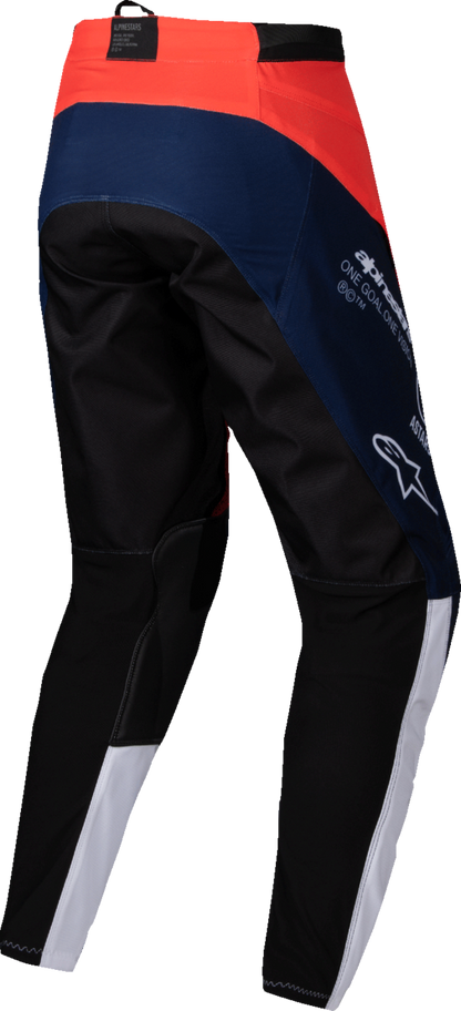 Alpinestars Pro-Dura Pants - Navy/Hot Orange/White, US 36 - Durable Off-Road Motorcycle Pants