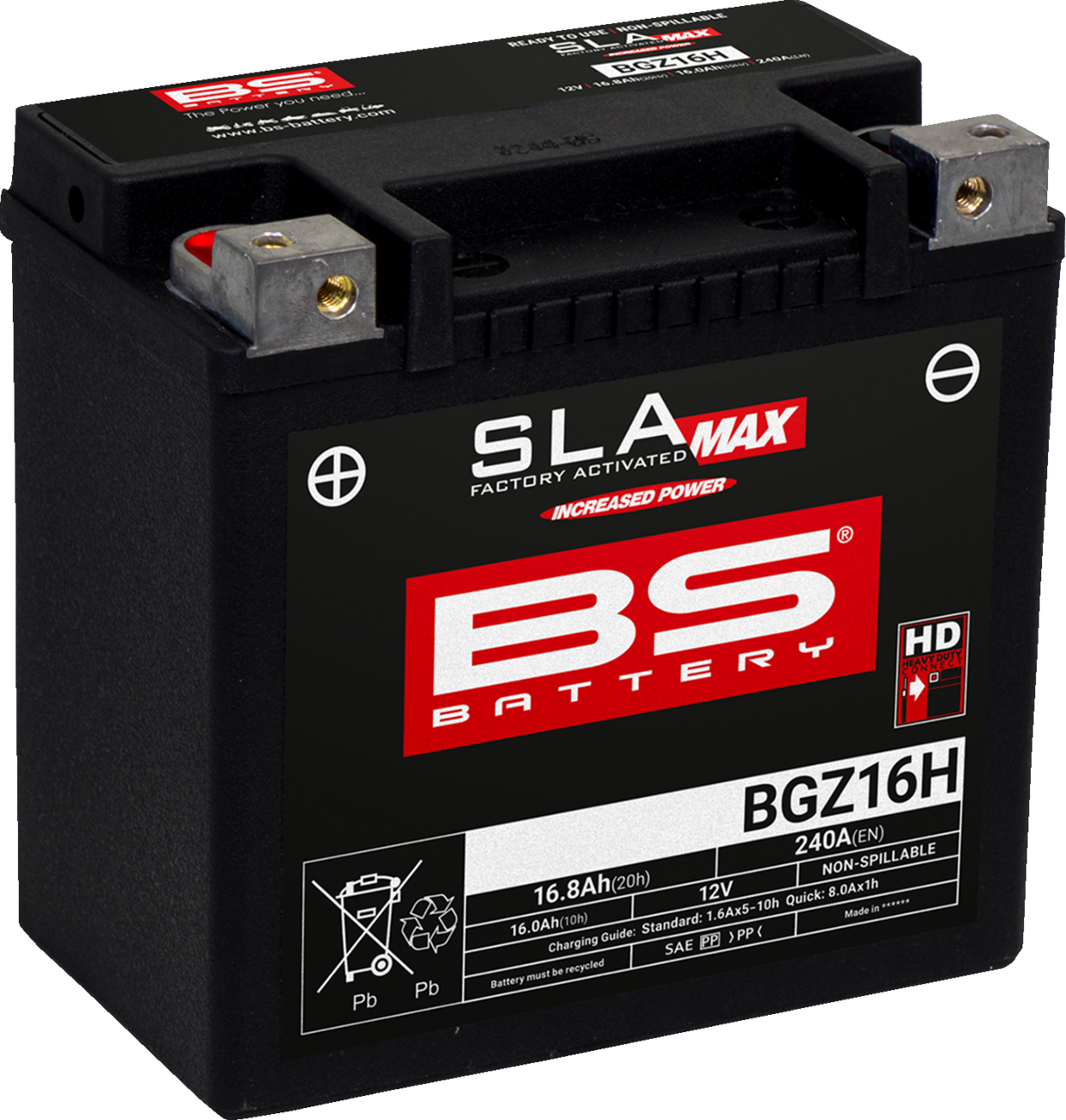 BS BATTERY BGZ16H (GYZ) 300931 Maintenance-Free Deep Cycle Marine Battery