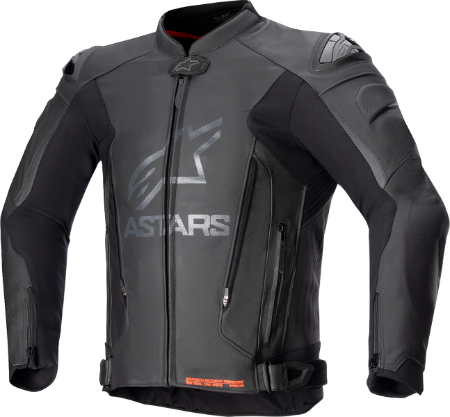 Alpinestars GP Plus v4 Leather Jacket – Black/Black, US 38 / EU 48 | Racing-Inspired Sport Motorcycle Jacket