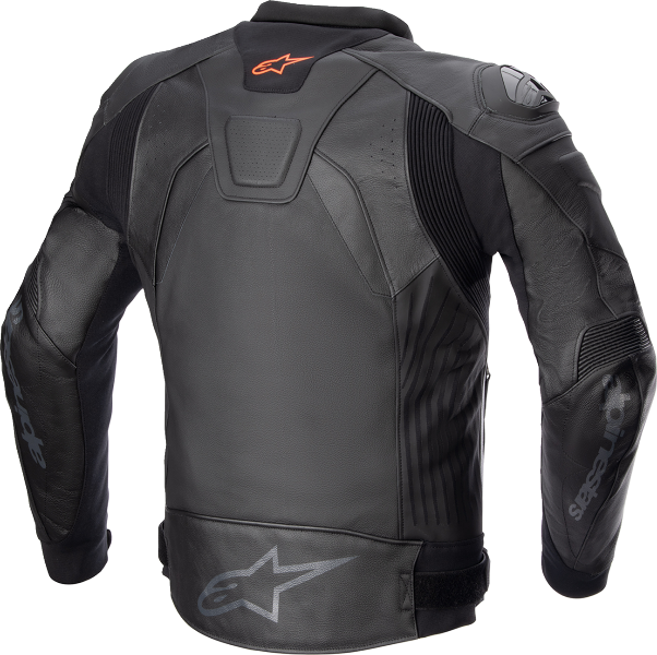 Alpinestars GP Plus v4 Leather Jacket – Black/Black, US 38 / EU 48 | Racing-Inspired Sport Motorcycle Jacket