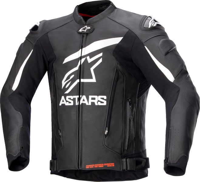 Alpinestars GP Plus v4 Leather Motorcycle Jacket Black/White US 40 / EU 50 – Advanced Race-Proven Design