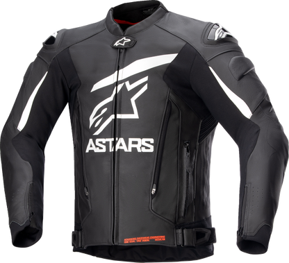 Alpinestars GP Plus v4 Leather Motorcycle Jacket Black/White US 40 / EU 50 – Advanced Race-Proven Design