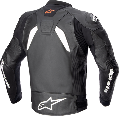 Alpinestars GP Plus v4 Leather Motorcycle Jacket Black/White US 40 / EU 50 – Advanced Race-Proven Design