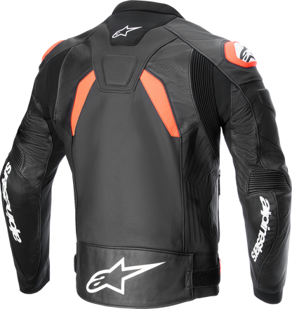 Alpinestars GP Plus R v4 Airflow Leather Jacket - Black/Red Fluo/White US 38 / EU 48