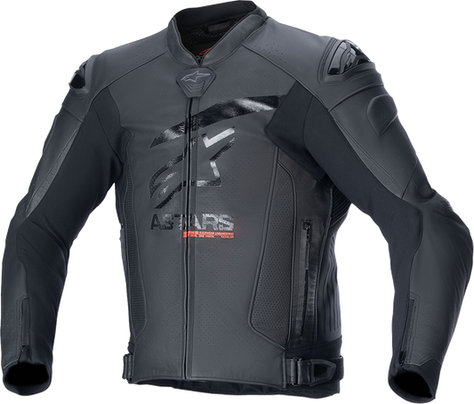 Alpinestars GP Plus R v4 Airflow Leather Motorcycle Jacket - Black/Black US 38 / EU 48