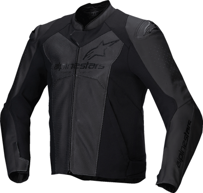 Alpinestars Faster v3 Airflow Leather Jacket - Black/Black US 40 / EU 50 – Model 3103625-1100-50