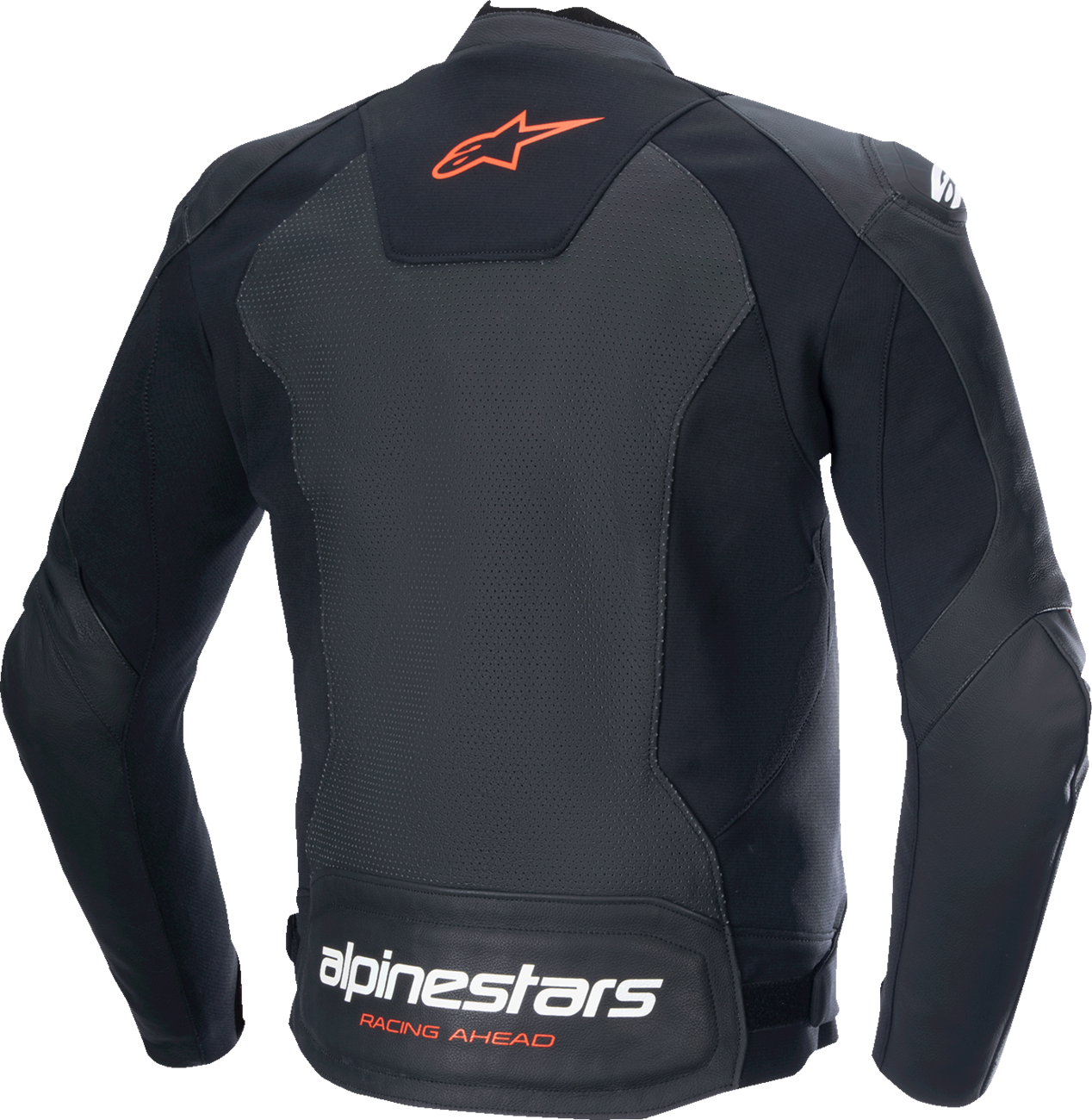 Alpinestars Faster v3 Airflow Leather Jacket – Black/Red Fluo, US 44 / EU 54 (Part #3103625-1030-54)