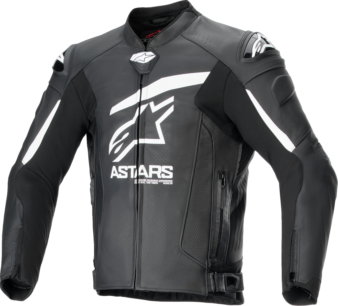 Alpinestars GP Plus R v4 Airflow Leather Motorcycle Jacket – Black/White, US 40 / EU 50 (Part #3100624-12-50)