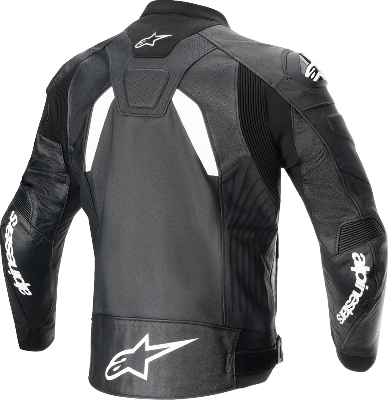 Alpinestars GP Plus R v4 Airflow Leather Motorcycle Jacket – Black/White, US 40 / EU 50 (Part #3100624-12-50)