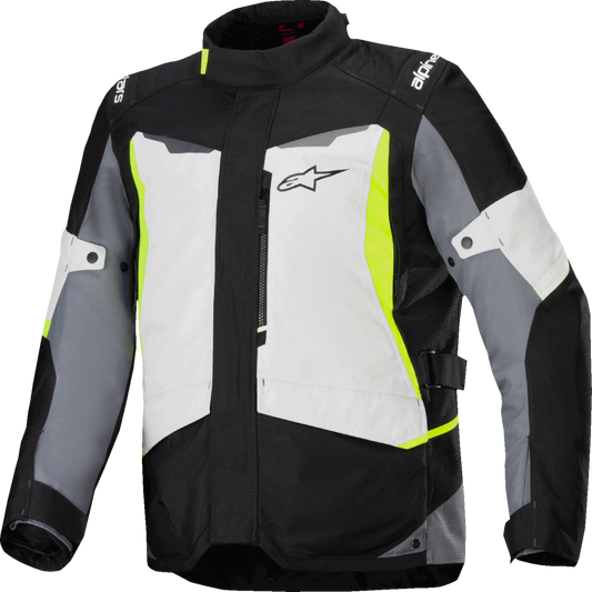 Alpinestars ST-1 WP Waterproof Motorcycle Jacket - Ice Gray/Black/Yellow Fluo, Medium 3200625-9145-M