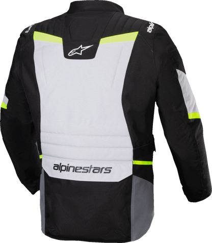 Alpinestars ST-1 WP Waterproof Motorcycle Jacket - Ice Gray/Black/Yellow Fluo, Medium 3200625-9145-M