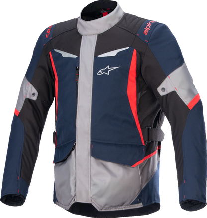 Alpinestars ST-1 WP Waterproof Adventure Riding Jacket - Dark Blue/Black/Bright Red, Large (Part No. 3200625-7093-L)