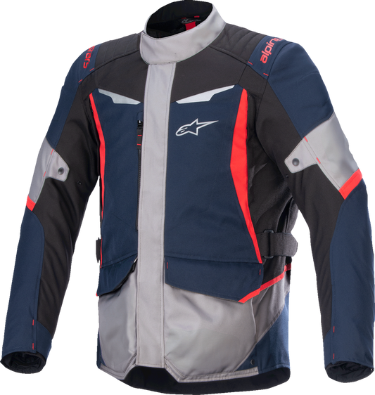 Alpinestars ST-1 WP Waterproof Adventure Riding Jacket - Dark Blue/Black/Bright Red, Large (Part No. 3200625-7093-L)