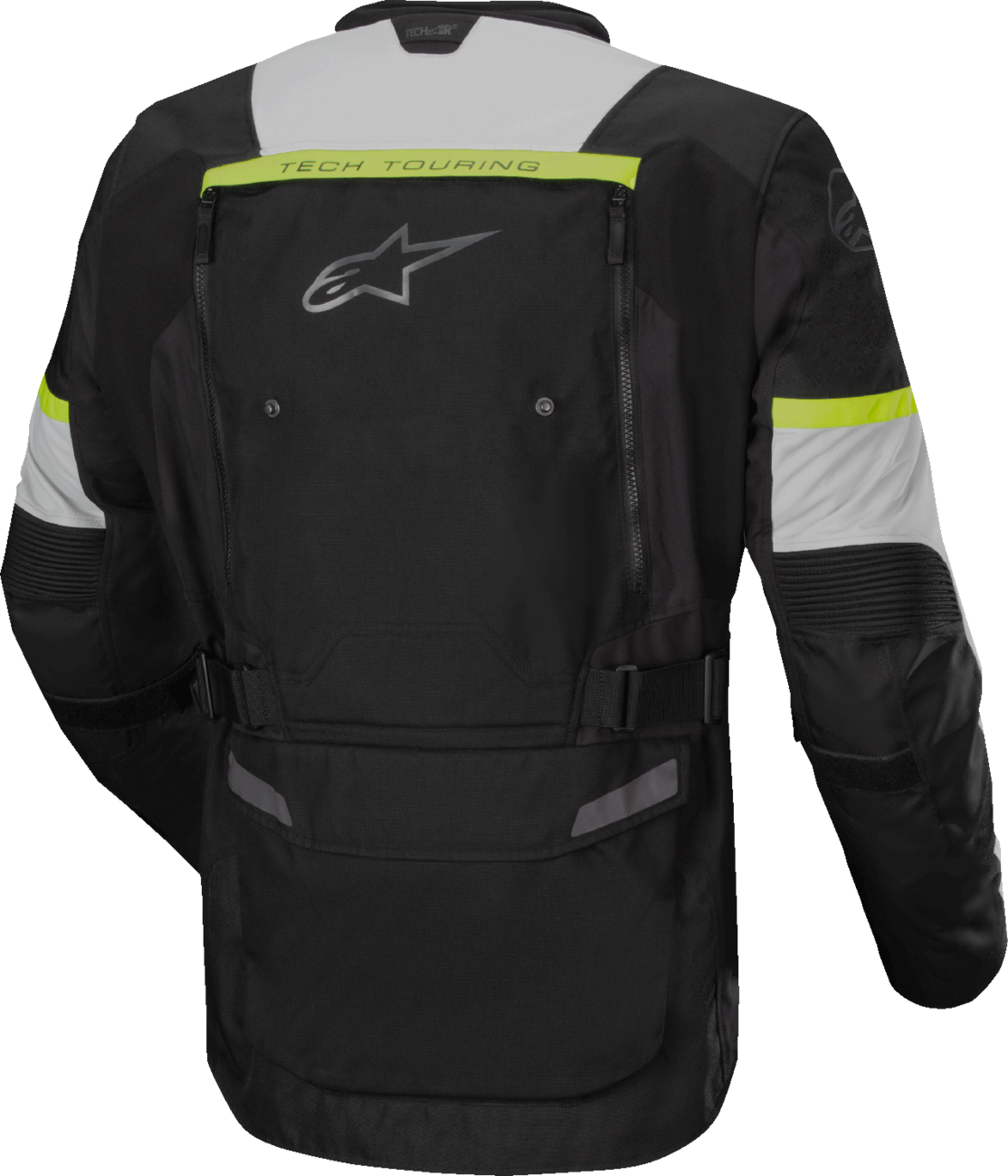 Alpinestars Bogota Pro Drystar® Jacket - Medium, Dark Black/Ice Gray/Yellow Fluo, Part No. 3207023-1381-M