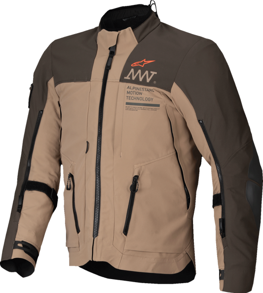 Alpinestars AMT-8 Stretch Drystar® XF Motorcycle Jacket - Dark Brown/Dark Khaki, Small