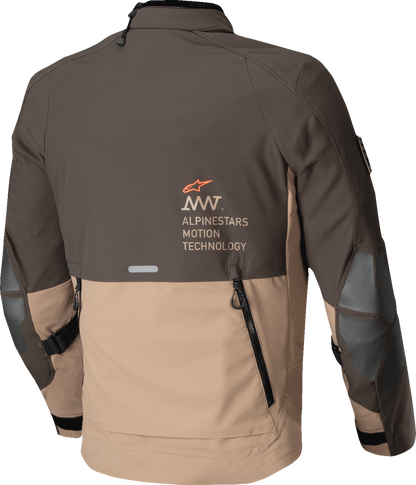 Alpinestars AMT-8 Stretch Drystar® XF Motorcycle Jacket - Dark Brown/Dark Khaki, Small