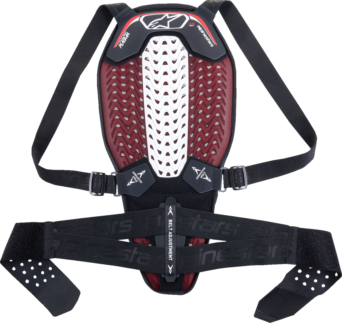 Alpinestars Nucleon Plasma Back Protector Medium - Black, White & Red