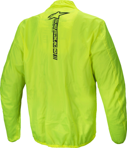 Alpinestars Hurricane Rain v2 Jacket - Yellow Fluo 2XL, Waterproof Motorcycle Outerwear