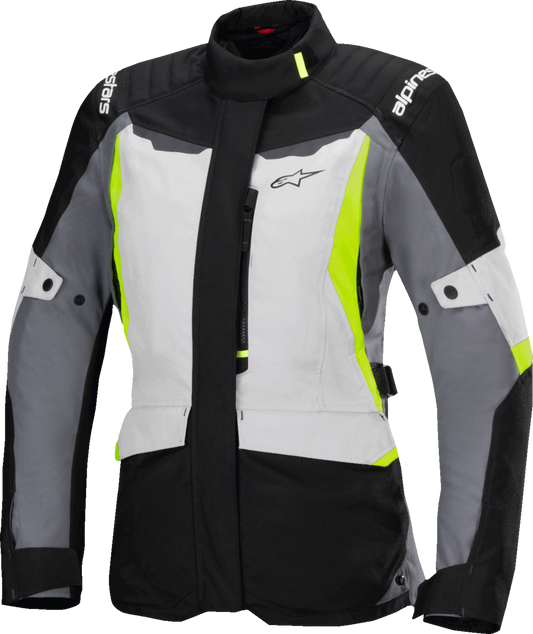 Alpinestars Stella ST-1 Waterproof Jacket - Ice Gray/Black/Yellow Fluo, Size XL