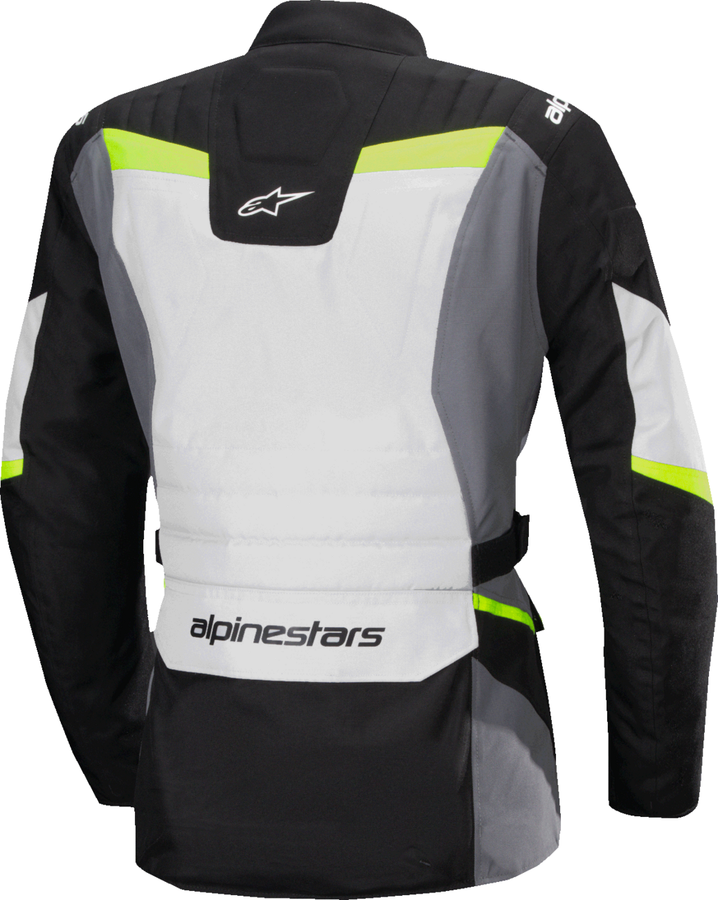 Alpinestars Stella ST-1 Waterproof Motorcycle Jacket - Ice Gray/Black/Yellow Fluo, Size Medium