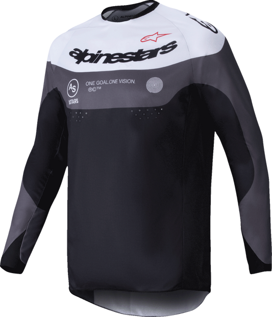 Alpinestars Pro-Dura Long-Sleeve Jersey - Black/Magnet White, Large