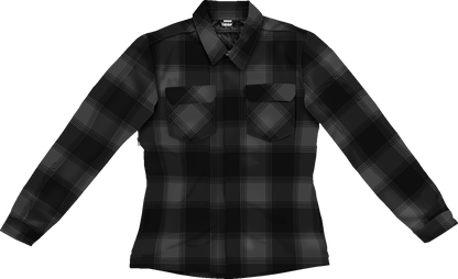 ICON Women's Fallblock CX Flannel Jacket - Black, Part Number 2822-1670