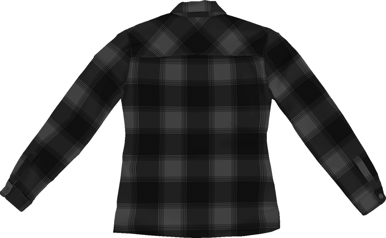 ICON Women's Fallblock CX Flannel Jacket - Black, Part Number 2822-1670