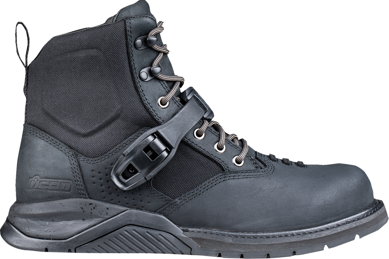 ICON Superduty6 Safety Toe Boots - Black, US 7, Part 3403-1376