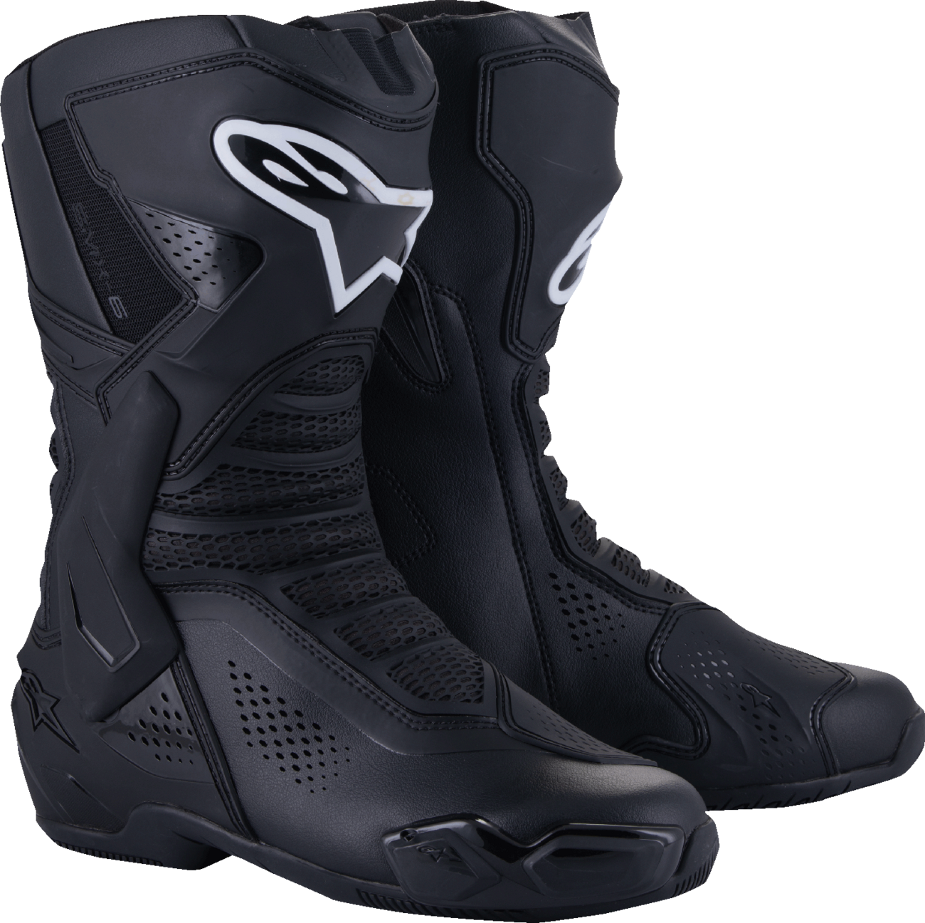 Alpinestars SMX-6 V3 Vented Motorcycle Boots - Black, US 7.5 / EU 41 - Part 2223225-10-41