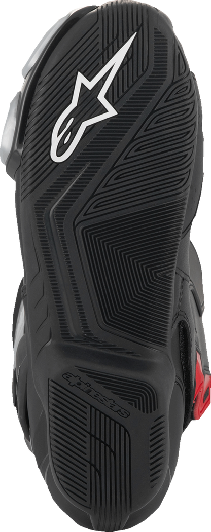 Alpinestars SMX-6 V3 Vented Motorcycle Boots - Black, Silver, Red | Size US 12 / EU 47