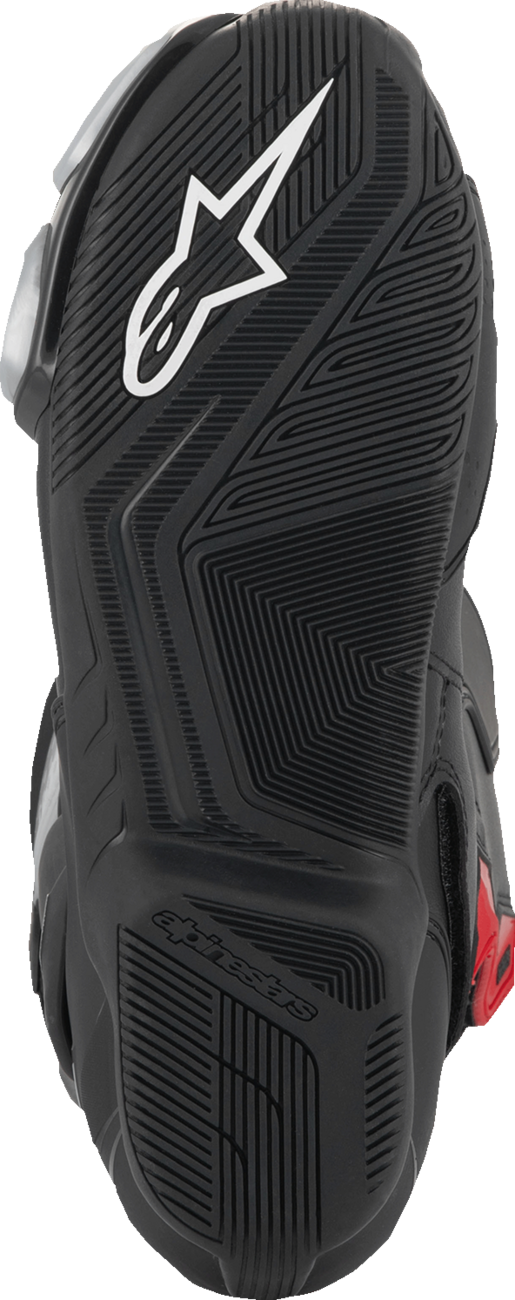 Alpinestars SMX-6 V3 Vented Motorcycle Boots - Black, Silver & Red, US 10.5 / EU 45