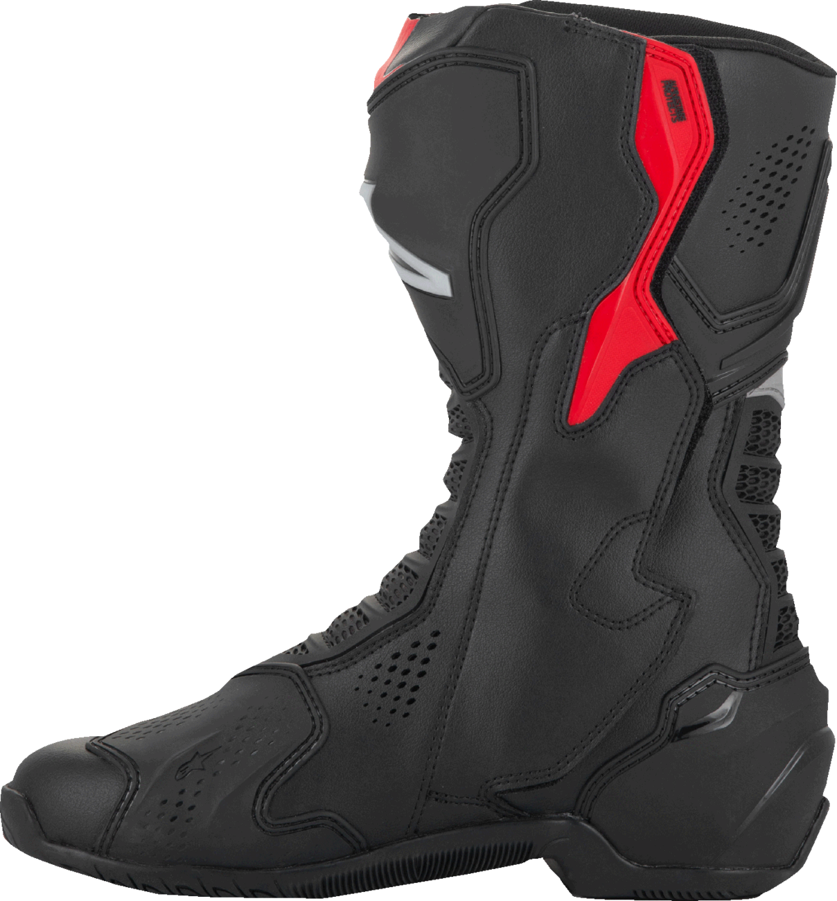 Alpinestars SMX-6 V3 Vented Motorcycle Boots - Black, Silver, Red | Size US 12 / EU 47