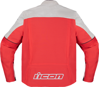 ICON Slabtown Intercept 84™ Jacket - Red, Small - Durable Motorcycle Gear with Advanced Ventilation