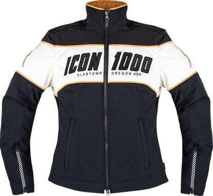ICON Women's Hella 4™ Jacket in Black – Size XL, Part Number 2822-1680