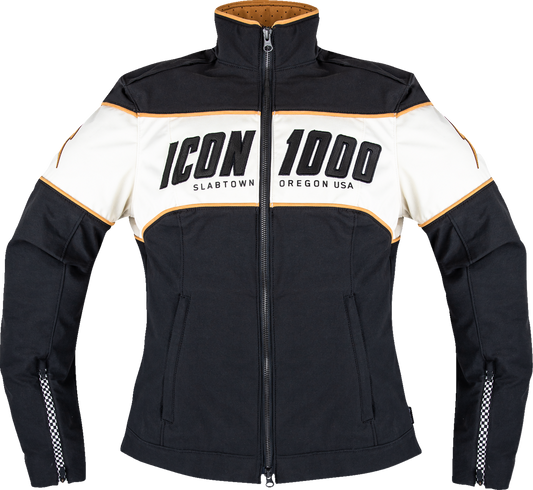 ICON Women's Hella 4™ Jacket in Black – Size XL, Part Number 2822-1680