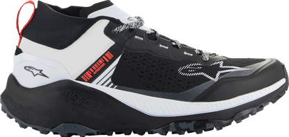 Alpinestars Meta XR v2 Shoes - Off-Road Running Shoes for All-Day Comfort, Black/White/Dark Gray, US 7.5