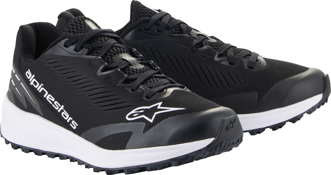 Alpinestars Meta Road V2 Shoes - Black/White, US 7.5 - Durable Lightweight Footwear for All-Day Comfort