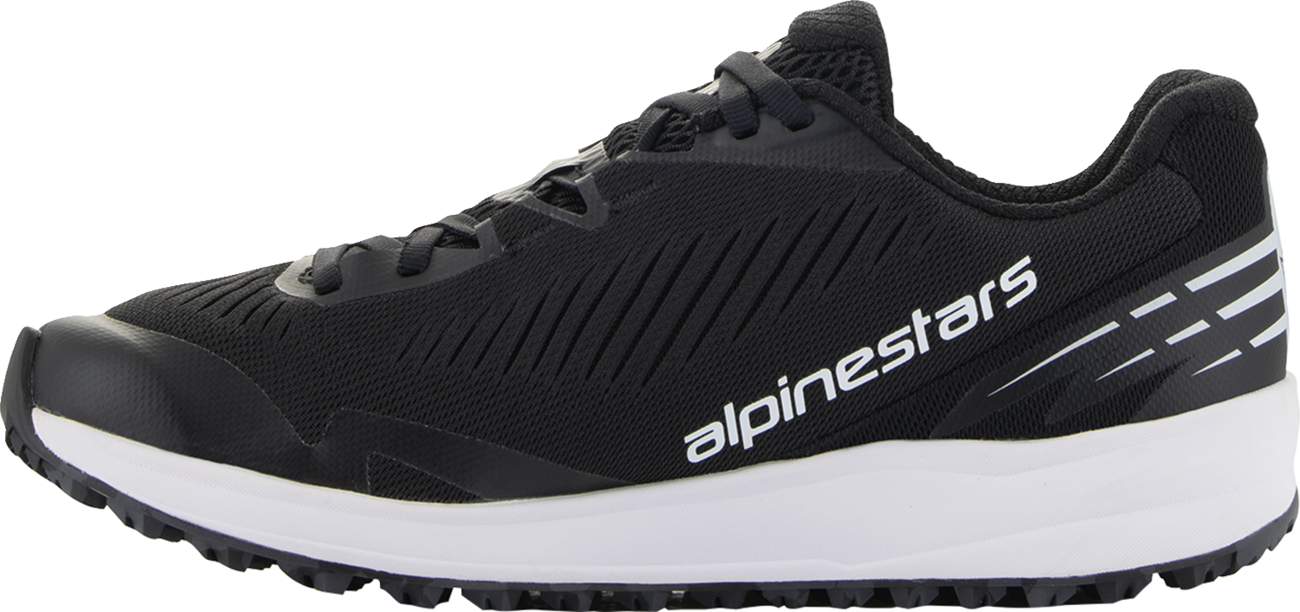 Alpinestars Meta Road V2 Shoes - Black/White US 11 | Durable, Breathable, All-Day Comfort