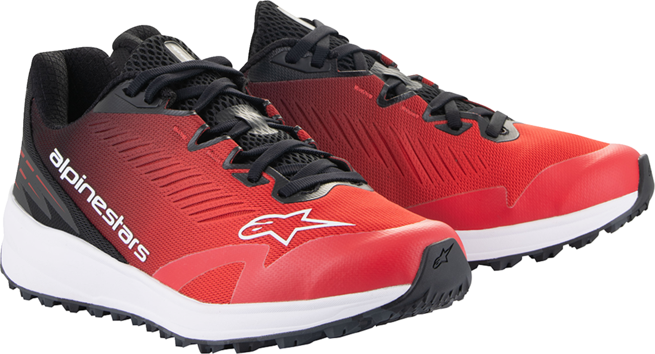 Alpinestars Meta Road V2 Shoes – Red, Black & White, US Size 10, Part Number 2654524-312-10