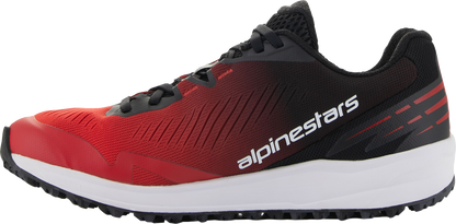 Alpinestars Meta Road V2 Shoes - Red, Black, White - US 8 | Lightweight, Durable All-Day Footwear