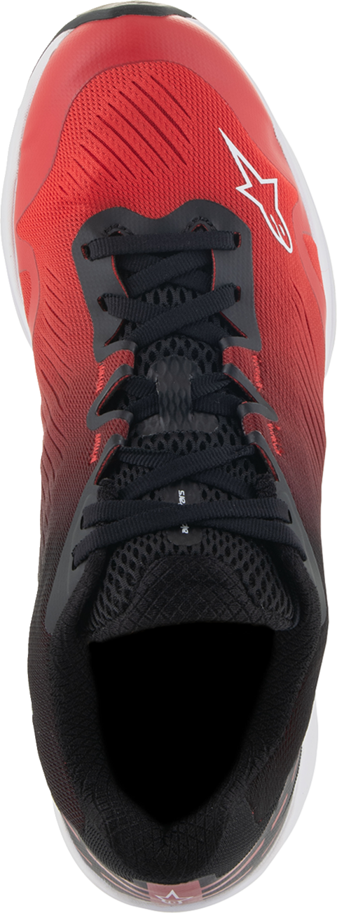 Alpinestars Meta Road V2 Shoes - Red, Black, White - US 8 | Lightweight, Durable All-Day Footwear