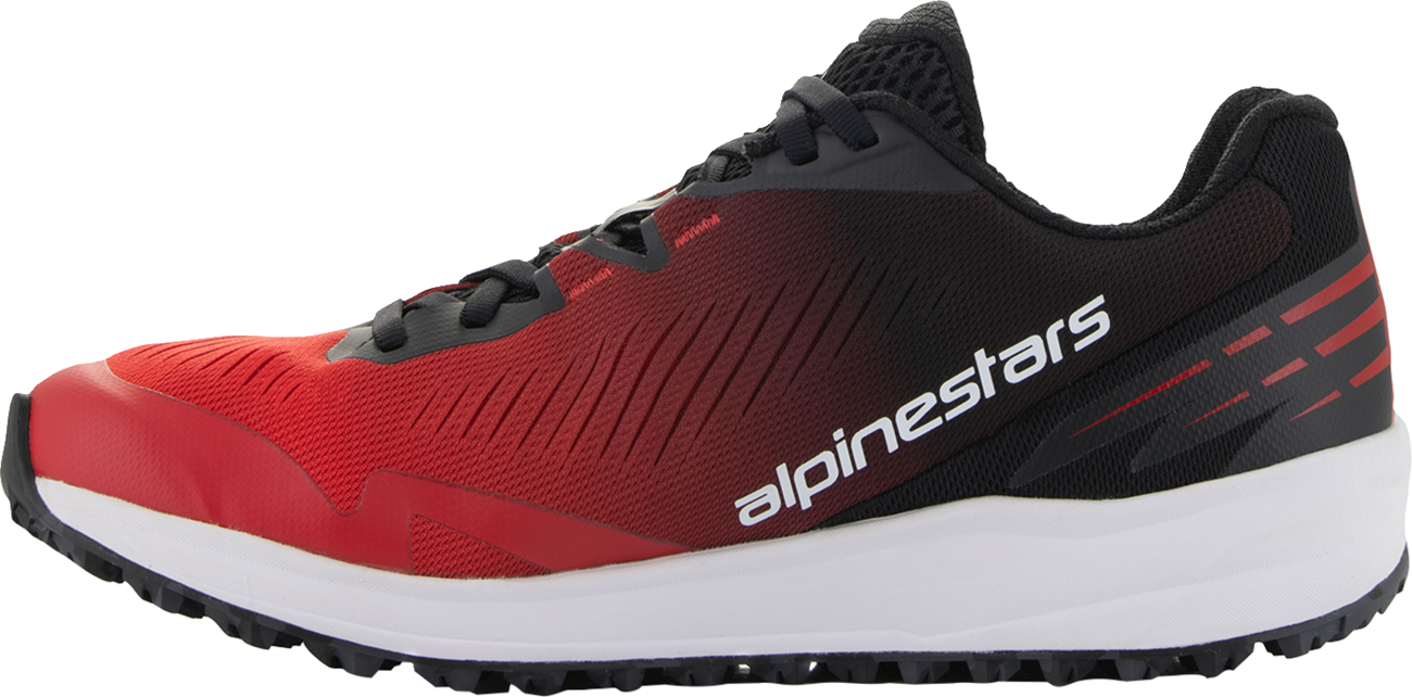 Alpinestars Meta Road V2 Shoes – Red, Black & White, US Size 10, Part Number 2654524-312-10