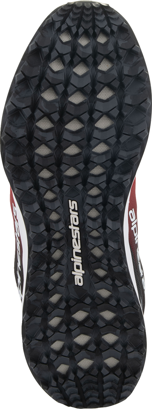 Alpinestars Meta Road V2 Shoes – Red, Black & White, US Size 10, Part Number 2654524-312-10